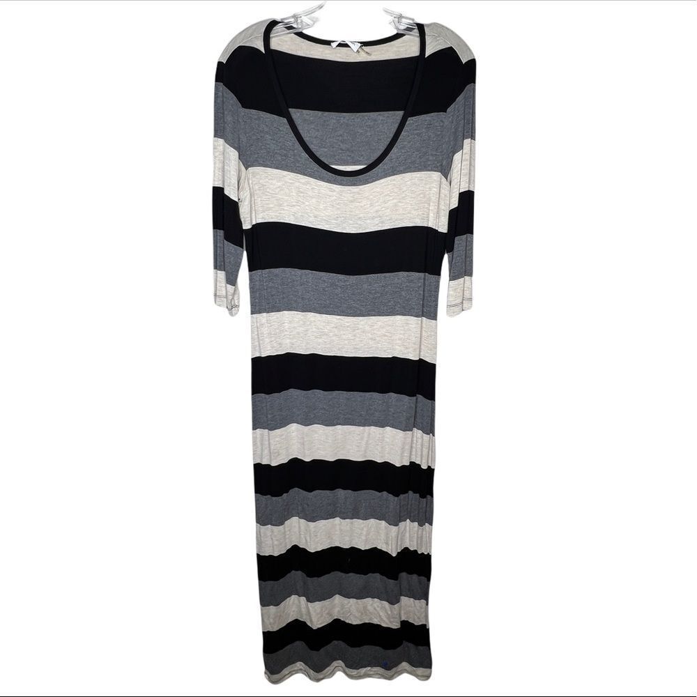 Calvin Klein Striped Maxi Dress‎
